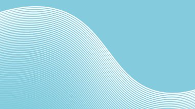 Arkaplan veya sunum için eğri çizgisi olan Gökyüzü Mavi soyut arkaplan
