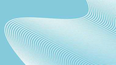 Arkaplan veya sunum için eğri çizgisi olan Gökyüzü Mavi soyut arkaplan