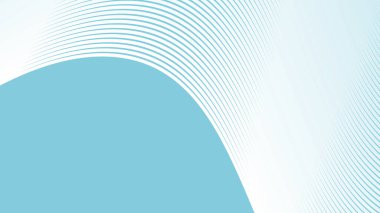 Arkaplan veya sunum için eğri çizgisi olan Gökyüzü Mavi soyut arkaplan