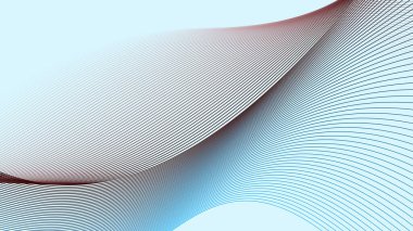 Arkaplan veya sunum için eğri çizgisi olan Gökyüzü Mavi soyut arkaplan