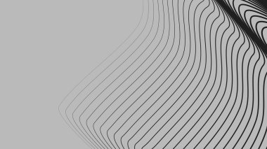 Siyah eğri çizgileri soyut arkaplan