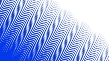 Arkaplan veya sunum için mavi dalga çizgi deseni soyut arkaplan