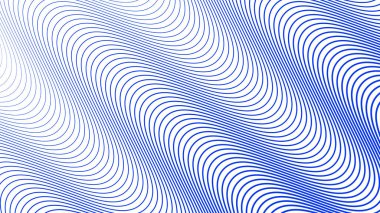 Arkaplan veya sunum için mavi dalga çizgi deseni soyut arkaplan