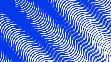 Arkaplan veya sunum için mavi dalga çizgi deseni soyut arkaplan