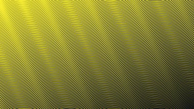 Sarı dalga çizgileri şablon arkaplan vektörü resmi