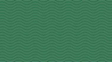 Arkaplan veya kumaş biçimi için yeşil dalga çizgileri deseni soyut arkaplan vektör resmi