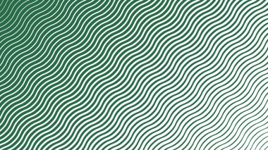 Arkaplan veya kumaş biçimi için yeşil dalga çizgileri deseni soyut arkaplan vektör resmi