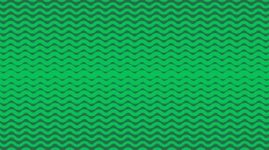 Arkaplan veya kumaş biçimi için yeşil dalga çizgileri deseni soyut arkaplan vektör resmi