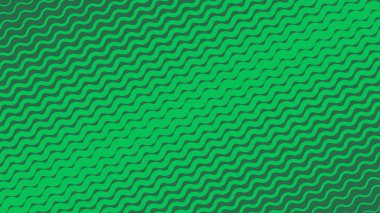 Arkaplan veya kumaş biçimi için yeşil dalga çizgileri deseni soyut arkaplan vektör resmi