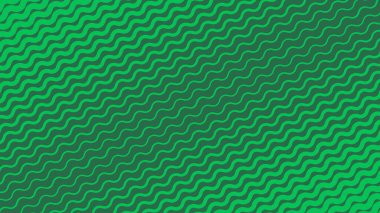 Arkaplan veya kumaş biçimi için yeşil dalga çizgileri deseni soyut arkaplan vektör resmi
