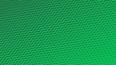 Arkaplan veya kumaş biçimi için yeşil dalga çizgileri deseni soyut arkaplan vektör resmi