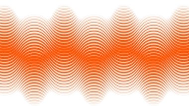 Arkaplan veya sunum için turuncu dalgalı çizgi deseni soyut arkaplan