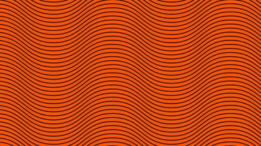 Arkaplan veya sunum için turuncu dalgalı çizgi deseni soyut arkaplan