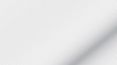 Arkaplan veya sunum için gri eğri çizgileri soyut arkaplan vektör resmi