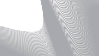 Arkaplan veya sunum için gri eğri çizgileri soyut arkaplan vektör resmi