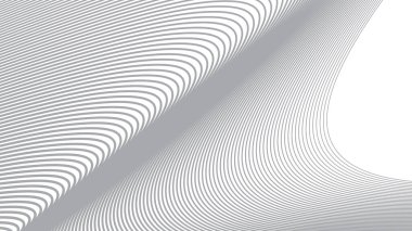 Arkaplan veya sunum için gri eğri çizgileri soyut arkaplan vektör resmi