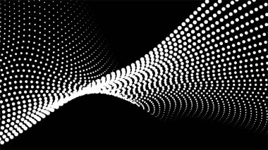 Siyah yarım ton şablonu soyut arkaplan vektör resmi