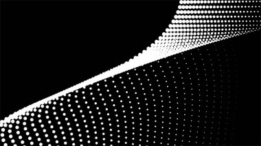 Siyah yarım ton şablonu soyut arkaplan vektör resmi