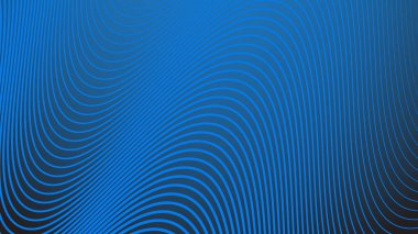 Arkaplan veya sunum için çizgili eğri çizgisi olan mavi eğimli arkaplan