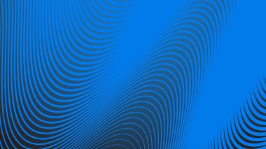 Arkaplan veya sunum için çizgili eğri çizgisi olan mavi eğimli arkaplan