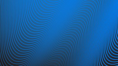 Arkaplan veya sunum için çizgili eğri çizgisi olan mavi eğimli arkaplan