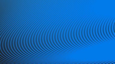 Arkaplan veya sunum için çizgili eğri çizgisi olan mavi eğimli arkaplan