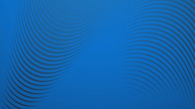 Arkaplan veya sunum için çizgili eğri çizgisi olan mavi eğimli arkaplan