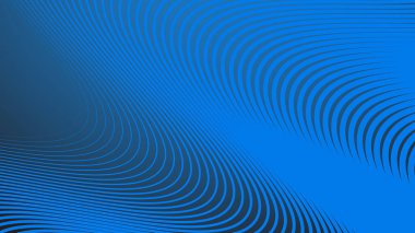 Arkaplan veya sunum için çizgili eğri çizgisi olan mavi eğimli arkaplan