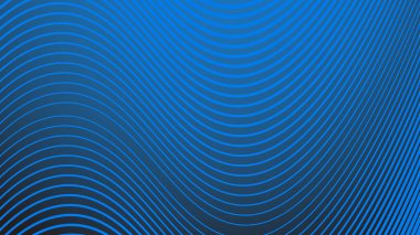 Arkaplan veya sunum için çizgili eğri çizgisi olan mavi eğimli arkaplan