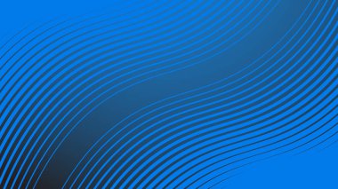 Arkaplan veya sunum için çizgili eğri çizgisi olan mavi eğimli arkaplan