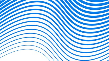 Arkaplan veya sunum için çizgili eğri çizgisi olan mavi eğimli arkaplan