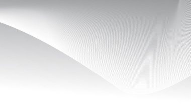 Arkaplan veya sunum için eğri çizgisi olan gri soyut arkaplan