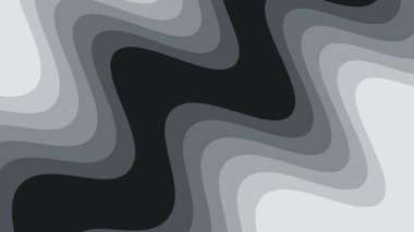 Gri dalga kağıdı soyut arkaplan vektör resmini kesti