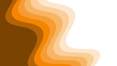 Turuncu dalga kağıdı arkaplan veya sunum için soyut arkaplanı kes