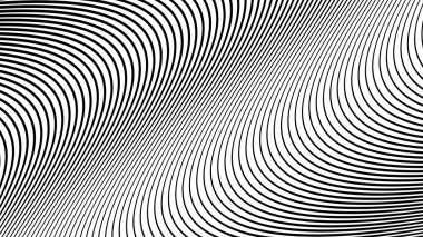 Arkaplan veya sunum için siyah ve beyaz eğimli çizgiler arkaplan vektör resmi