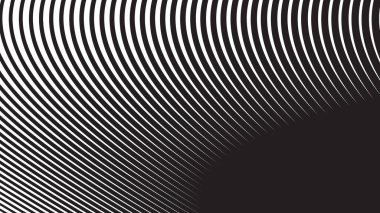 Arkaplan veya sunum için siyah ve beyaz eğimli çizgiler arkaplan vektör resmi