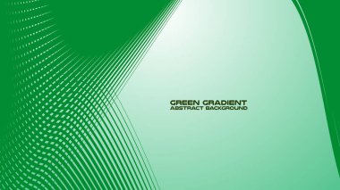 Arkaplan veya sunum için eğri çizgi soyut arkaplan ile yeşil gradyan