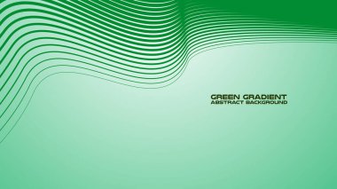 Arkaplan veya sunum için eğri çizgi soyut arkaplan ile yeşil gradyan