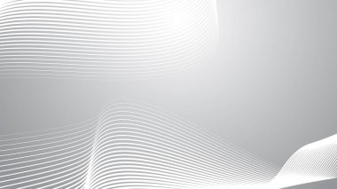 Arkaplan veya sunum için eğri çizgi soyut arkaplan vektör resmi ile gri gradyan