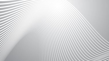 Arkaplan veya sunum için eğri çizgi soyut arkaplan vektör resmi ile gri gradyan