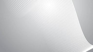 Arkaplan veya sunum için eğri çizgi soyut arkaplan vektör resmi ile gri gradyan