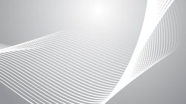 Arkaplan veya sunum için eğri çizgi soyut arkaplan vektör resmi ile gri gradyan