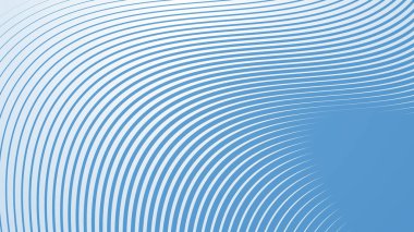 Bebek Mavi arkaplan, arkaplan veya sunum için çizgili eğri çizgileri ile soyut arkaplan