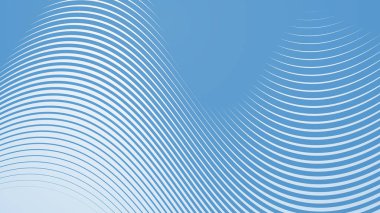 Bebek Mavi arkaplan, arkaplan veya sunum için çizgili eğri çizgileri ile soyut arkaplan