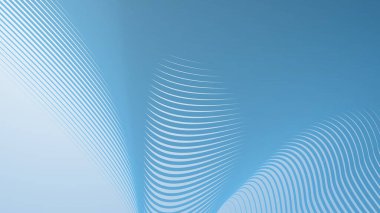 Bebek Mavi arkaplan, arkaplan veya sunum için çizgili eğri çizgileri ile soyut arkaplan