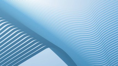 Bebek Mavi arkaplan, arkaplan veya sunum için çizgili eğri çizgileri ile soyut arkaplan