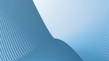 Bebek Mavi arkaplan, arkaplan veya sunum için çizgili eğri çizgileri ile soyut arkaplan