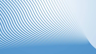 Bebek Mavi arkaplan, arkaplan veya sunum için çizgili eğri çizgileri ile soyut arkaplan