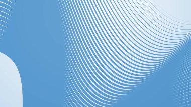 Bebek Mavi arkaplan, arkaplan veya sunum için çizgili eğri çizgileri ile soyut arkaplan