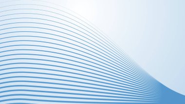 Bebek Mavi arkaplan, arkaplan veya sunum için çizgili eğri çizgileri ile soyut arkaplan